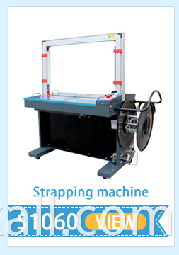 पैलेट और बक्से के लिए उच्च गुणवत्ता वाले अर्ध-स्वचालित साइड स्ट्रैप पैलेट स्ट्रैपिंग मशीन